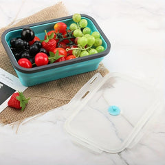 4pcs Collapsible Food Storage Container Silicone Lunch Box