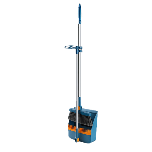 Rotatable Broom Set Dustpan Foldable Combo Soft Hair Sweeping Non stick Hair