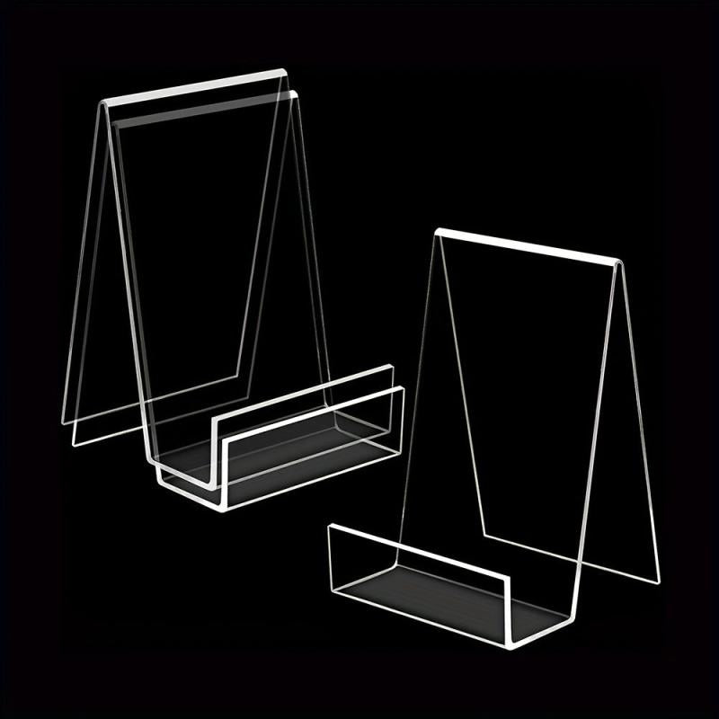 Acrylic Book Stand Clear Display Easel Tablet Holder for Pictures Books Music
