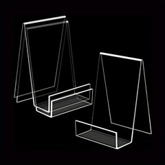 Acrylic Book Stand Clear Display Easel Tablet Holder for Pictures Books Music