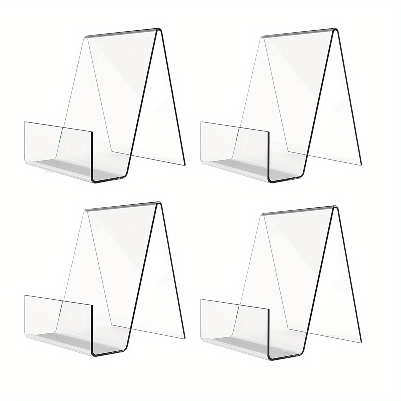 Acrylic Book Stand Clear Display Easel Tablet Holder for Pictures Books Music