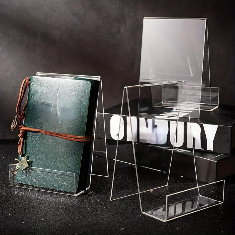 Acrylic Book Stand Clear Display Easel Tablet Holder for Pictures Books Music
