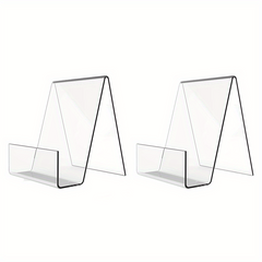 Acrylic Book Stand Clear Display Easel Tablet Holder for Pictures Books Music