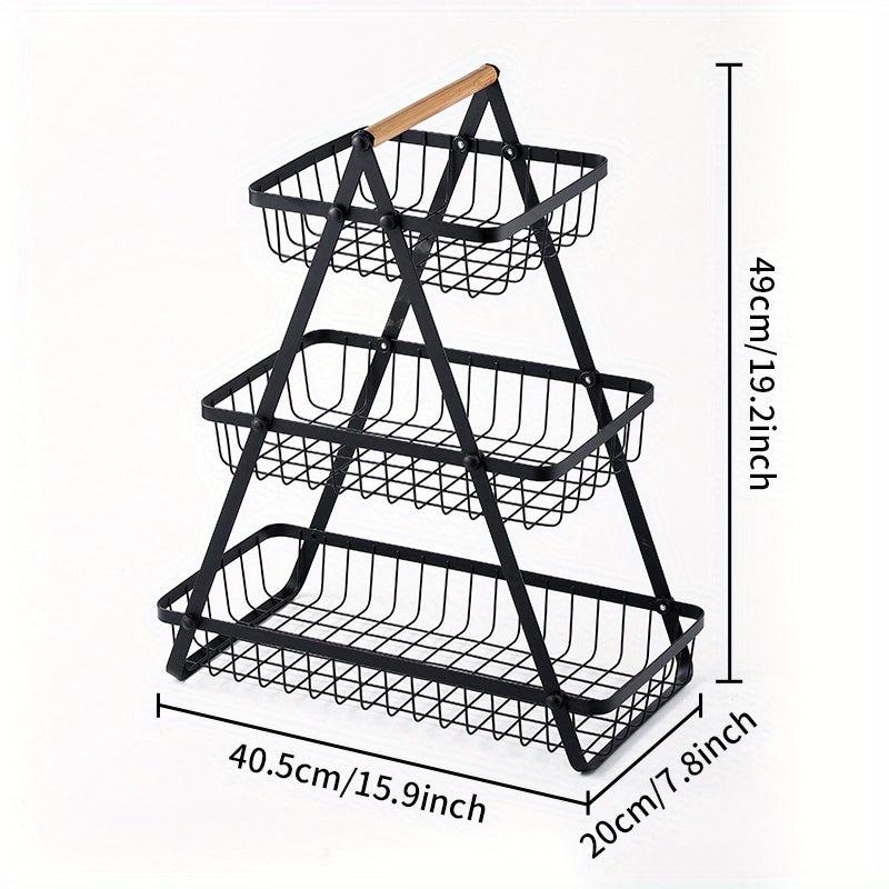 2 Tier Storage Basket Countertop For Bathroom