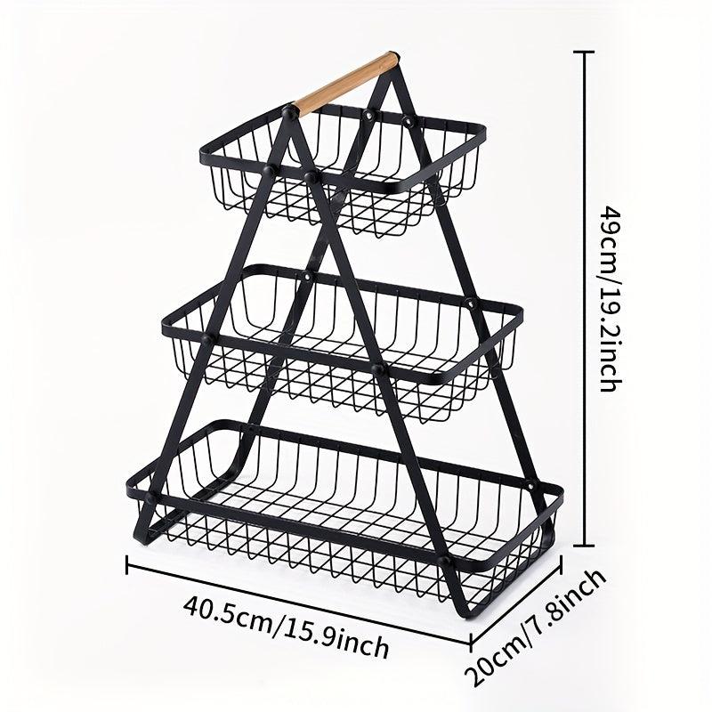 2 Tier Storage Basket Countertop For Bathroom