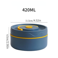 2pcs Insulated Lunch Box Stainless Steel Bento Box