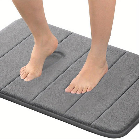 Soft Memory Foam Bathroom Mat Quick Absorption Anti Slip Bathroom Decor