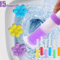 Toilet Bowl Cleaning Gel Small Flower Gel Cleaner - 5pcs