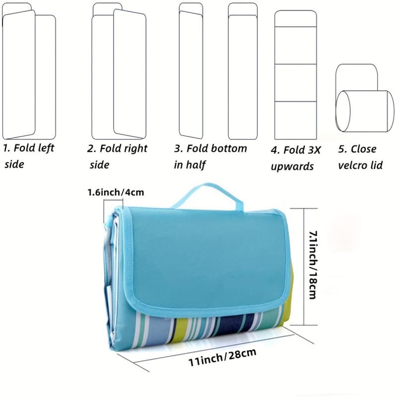 Waterproof Outdoor Picnic Blanket Beach Mat 203x152cm