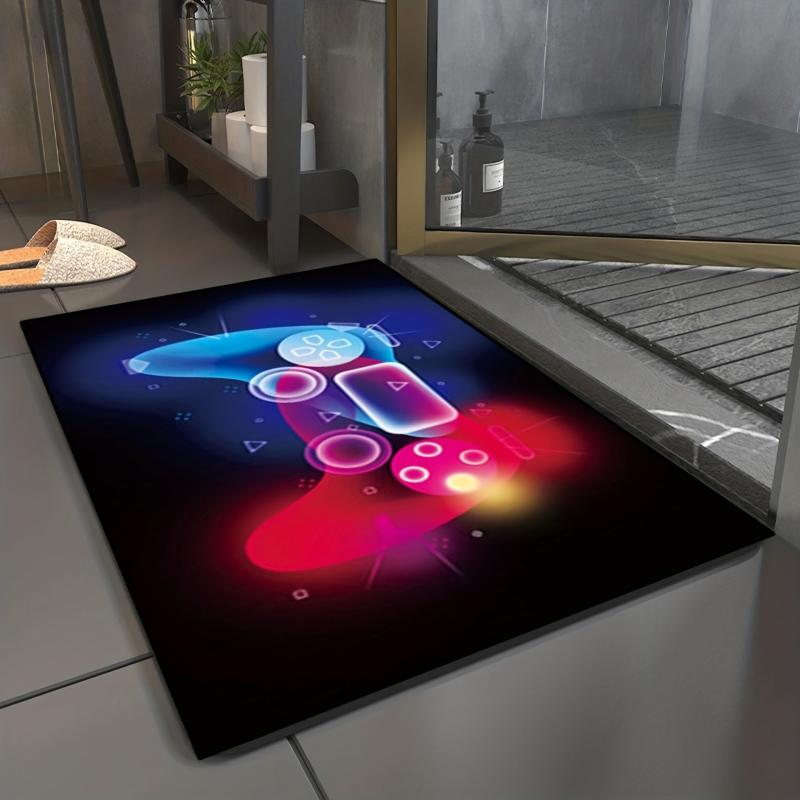 Non Slip 3D Gaming Room Rug for Video Gamers Machine Washable