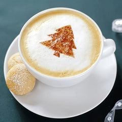 16pcs Coffee Stencils Thickened Foam Spray Template
