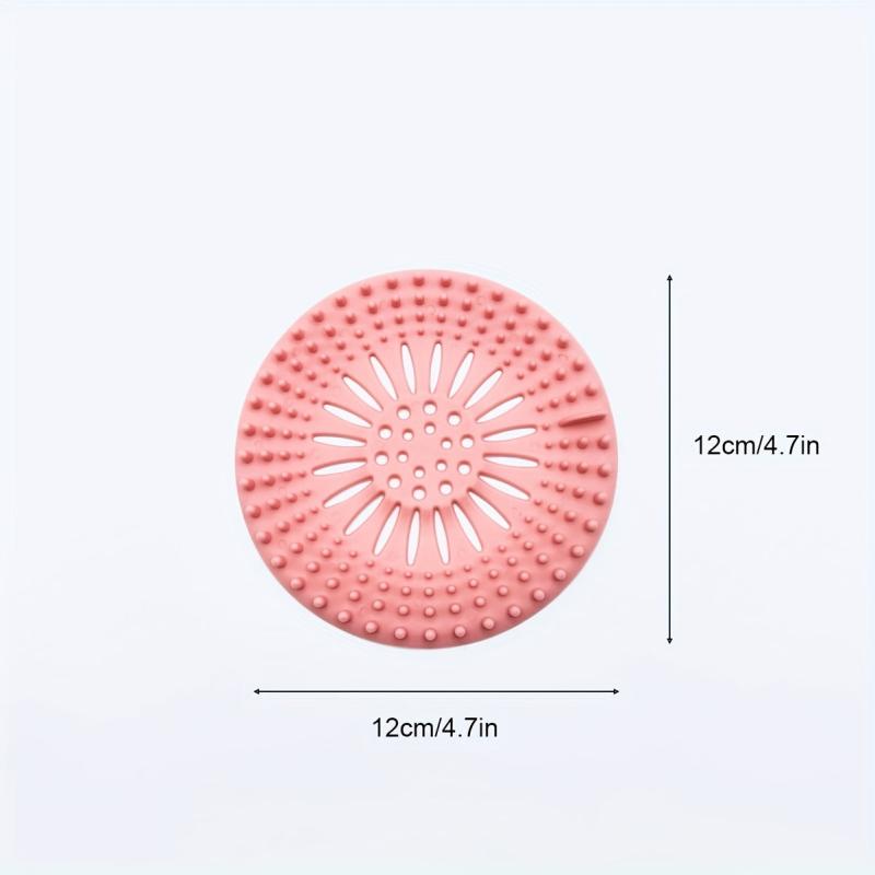 4pcs Bathroom Hair Catcher Filter Net Easy Install & Clean for Bathroom Bath