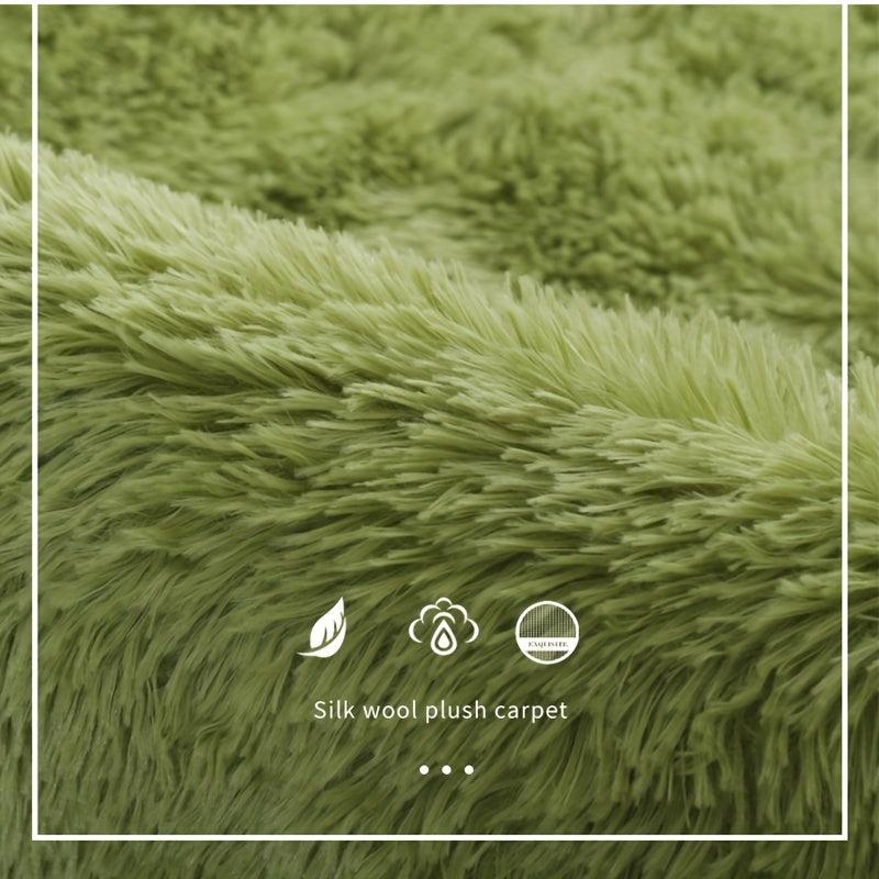 Soft Fluffy Shaggy Tie Dyed Area Rug for Bedroom