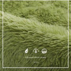 Soft Fluffy Shaggy Tie Dyed Area Rug for Bedroom