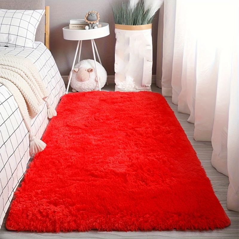 Soft Fluffy Shaggy Tie Dyed Area Rug for Bedroom