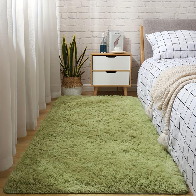 Soft Fluffy Shaggy Tie Dyed Area Rug for Bedroom