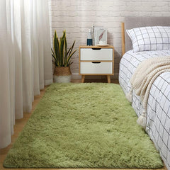 Soft Fluffy Shaggy Tie Dyed Area Rug for Bedroom