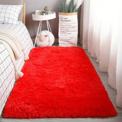 Soft Fluffy Shaggy Tie Dyed Area Rug for Bedroom
