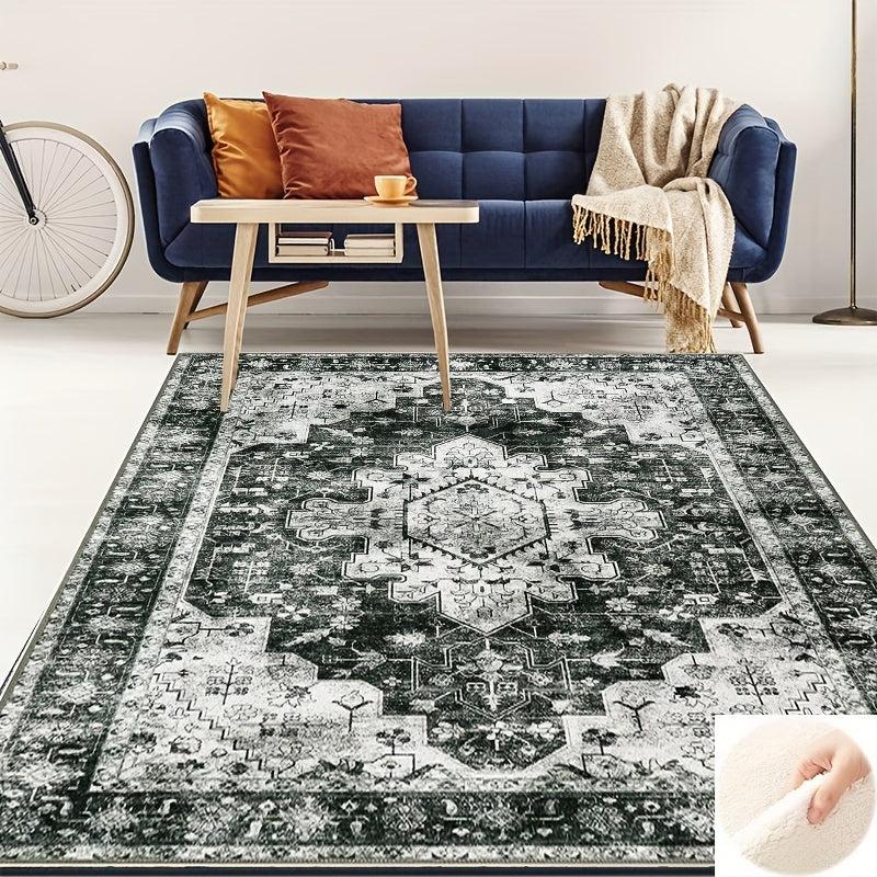 Washable Area Rug Entryway Rug Stain Resistance Kitchen Mat Vintage Bat