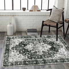 Washable Area Rug Entryway Rug Stain Resistance Kitchen Mat Vintage Bat