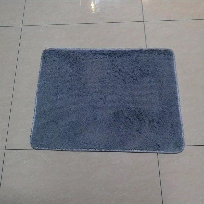 Plush Shag Furry Area Rug Dark Grey