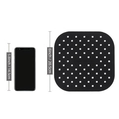 8 Inch Square Reusable Silicone Air Fryer Liner
