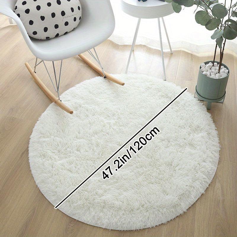 Ultra Soft Plush Rug Round Large Area Rug Non slip Fluffy Shaggy Rug
