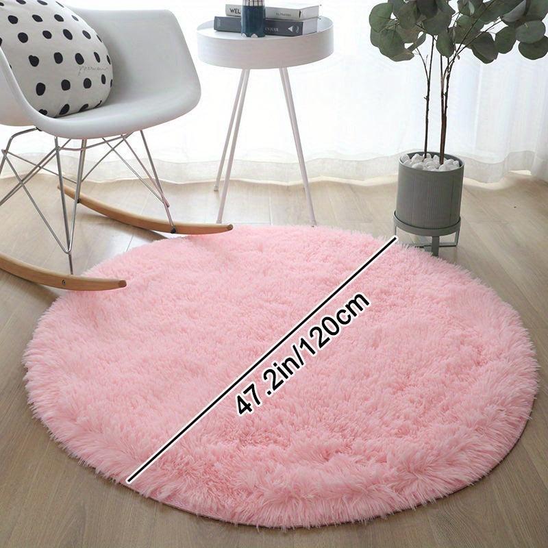 Ultra Soft Plush Rug Round Large Area Rug Non slip Fluffy Shaggy Rug