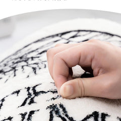 Modern Graphic Bathroom Rug Soft Absorbent Bath Mat