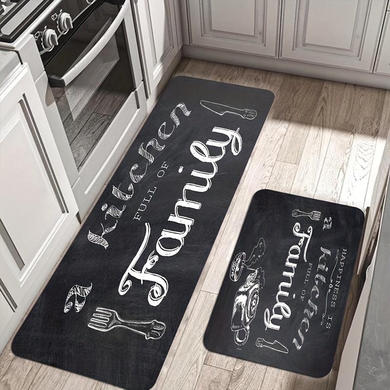 Polyester Kitchen Mat Non-Slip Floor Rug Entrance Doormat