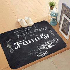 Polyester Kitchen Mat Non-Slip Floor Rug Entrance Doormat