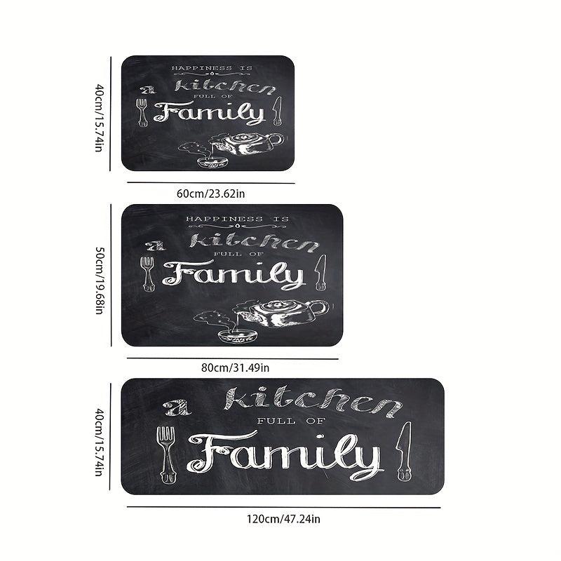 Polyester Kitchen Mat Non-Slip Floor Rug Entrance Doormat