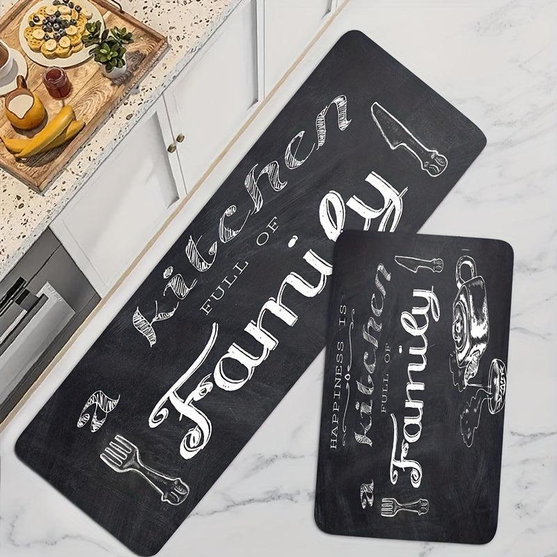 Polyester Kitchen Mat Non-Slip Floor Rug Entrance Doormat