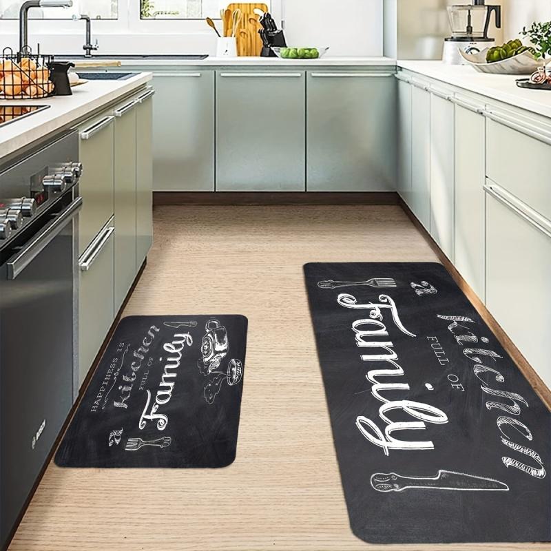 Polyester Kitchen Mat Non-Slip Floor Rug Entrance Doormat