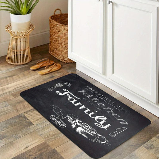 Polyester Kitchen Mat Non-Slip Floor Rug Entrance Doormat