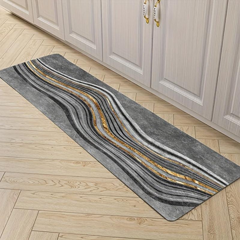 Soft Nordic Geometric Area Rug Non-slip Modern Abstract Floor Mat