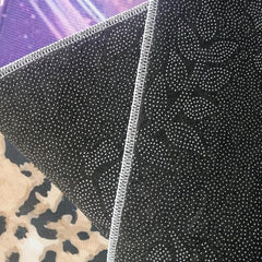 Fire And Water Dartboard Pattern Area Rug Non-slip Carpet