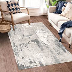 Modern Abstract Area Rug Soft Boho Washable Carpet