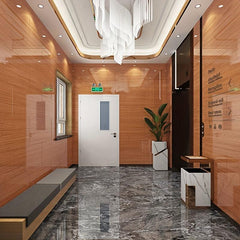 10pcs Peel and Stick Wall Tiles Self Adhesive Marble and Wood Pattern 12''x12''