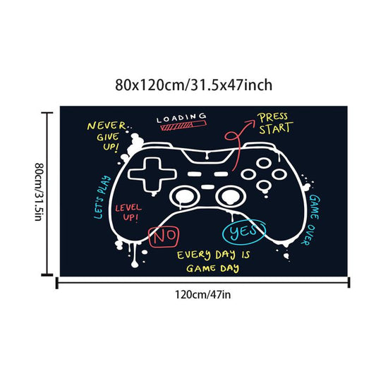 3D Game Controller Printed Rug Non slip Bedroom Game Crawl
