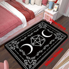 Witch Floor Mat Sun Moon Divination Carpet Living Room Area Rug