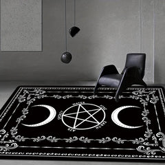 Witch Floor Mat Sun Moon Divination Carpet Living Room Area Rug