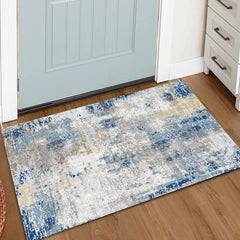 Modern Abstract Runner Rug Machine Washable Soft Mat
