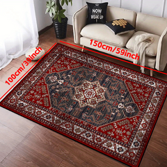 Vintage Boho Area Rug Non-Slip Stain Resistant Persian Carpet