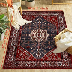 Vintage Boho Area Rug Non-Slip Stain Resistant Persian Carpet