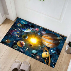 Interstellar Starry Sky Carpet Floor Mat Soft Kitchen Rug