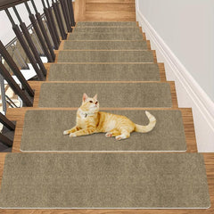 15pcs Non Slip Stair Carpet Runners Safe for Wooden Steps
