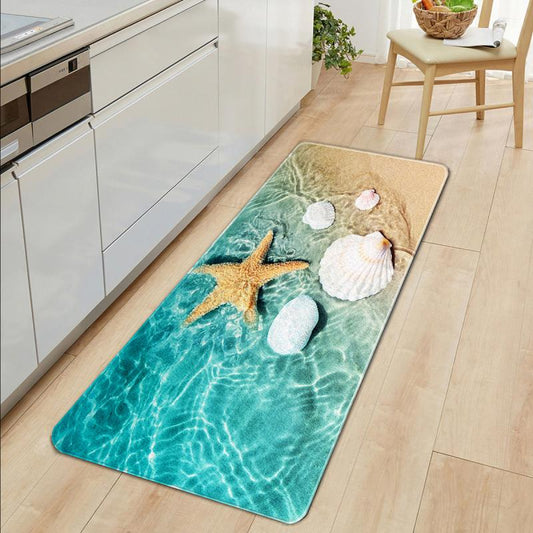 Non Slip Bath Rugs Sponge Foam Flannel Mat Bright 3D Print Rug