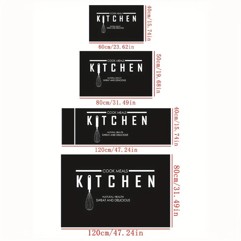 Non Slip Waterproof Kitchen Floor Mat - Machine Washable Entrance Doormat