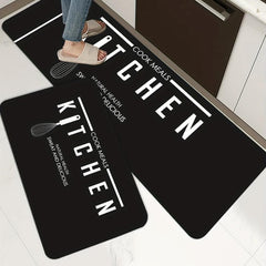 Non Slip Waterproof Kitchen Floor Mat - Machine Washable Entrance Doormat